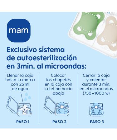 MAM Start Pure S303 Pacifier for Babies 0-2 Months | Natural Latex Teat | 2-Pack Neutral - Buy Online on GoSupps.com