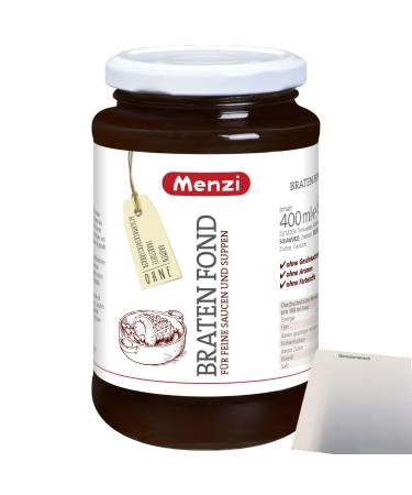 Menzi Roasted stock with a full-bodied spicy taste (400 ml glass) + usy block