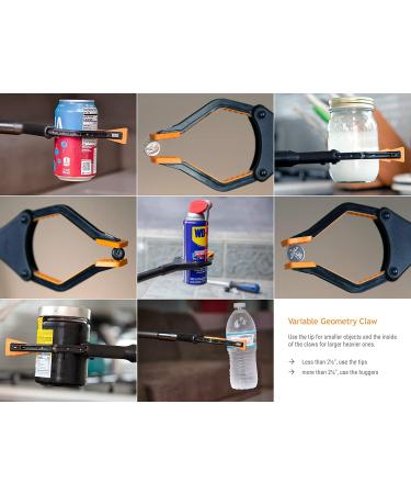 EZPIK 40 Inch Long Reach Grabber Reacher Tool - Heavy Duty Trash Picker Upper with Rotating Head and Magnet - Extended Grabber Pickup Tool - Buy Online on GoSupps.com