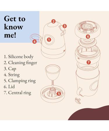 Shop Emanui Starter Kit: Portable Menstrual Cup Size S - Eco-Friendly Safe & Comfortable Period Alternative with Cleaner Sterilizer - Buy Online on GoSupps.com