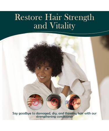 Organic Hair Growth Conditioner | Strengthening & Moisturizing | Fragrance-Free | 10 Fl. Oz | For Hair Loss & Thinning - Men & Women - International Shipping Available - Buy Online on GoSupps.com