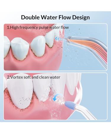 Buy M30 Dental Water Flosser - 600ML 10 Adjustable Pressure Oral Irrigator with 4 Jet Tips for Braces & Gum Care | Fast International Shipping - Buy Online on GoSupps.com