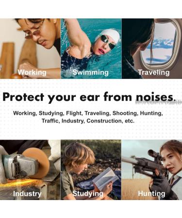 Acousdea Reusable Moldable Silicone Ear Plugs - Waterproof & Noise Cancelling (40 dBSPL) - Green | Ideal for Sleeping, Snoring, Swimming, Studying, Working - Includes Carry Case | 1 Pair - Buy Online on GoSupps.com