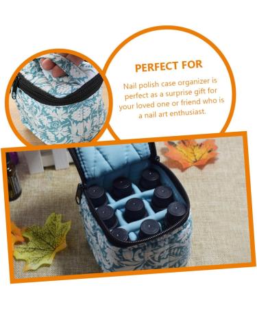 Healeved Nail Storage Bag Nail Polish Storage Nail Organizers and Storage Nail Bags for Nail Stuff Nail Kit Organizer Nail Supply Storage Gel Nail Art Polish Fabric Travel Manicure Toolkit - Buy Online on GoSupps.com