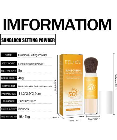 Polvere Fissant Solare Minerale Protezione Solare in Polvere Viso 50 mineral translucent sun protection powder Olio Di Controllo Finitura Opaca Naturale Leggero a lunga tenuta con pennello - Buy Online on GoSupps.com