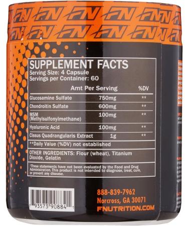 Formutech Nutrition Flexible Joint Formula | Complete Support for Joints Bones & Connective Tissues | Promotes Uptake of Sulfates | 240 Capsules - Buy Online on GoSupps.com