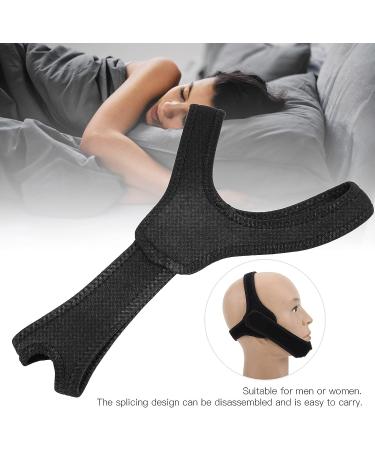 Anti Snoring Chin Strap - Effective Sleep Aid for Men and Women - Breathable Black Snore Solution - Buy Online on GoSupps.com