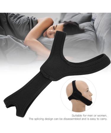 Anti Snoring Chin Strap for Bedroom Sleep - Vface Chin Strap with Splicing Straps - Black - Buy Online on GoSupps.com