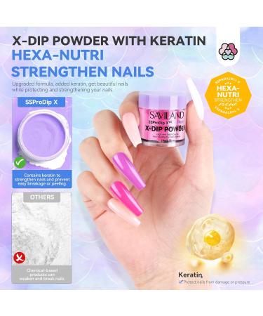 SAVILAND Dip Powder Nail Kit with Drill: 30 Colors Keratin Nail Dip Powder Kit All-in-1 with Complete Dip Powder Liquid Set Dip Base & Top Activator Brush Saver for French Nail Art Manicure Salon - Buy Online on GoSupps.com