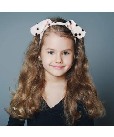 Valiclud Dalmatian Brown Rabbit Ears Headband - Cute Cartoon Dog Ears for Pet Parties & Christmas Costumes - Buy Online on GoSupps.com