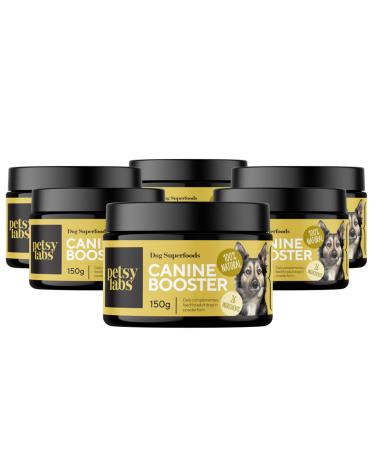 PETSY LABS Canine Booster (6 x 150 g) with Green-lipped Mussel Dog Supplement Dog Supplement Supports Immune System Joint Mobility and More