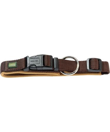 Hunter Neoprene Vario Plus Neck Dog Collar - Nylon Padded 40-45 cm Brown/Caramel (Pack of 2) - International Shipping Available - Buy Online on GoSupps.com