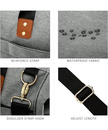 SONARIN Baby Nappy Changing Bag with Insulated Pocket Satchel Waterproof Large Capacity Stylish and Durable Light Gray - Buy Online on GoSupps.com