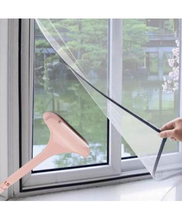 Window Screen Cleaning Brush - Window Glass Cleaning Brush - Reusable Glass Cleaner Tool Mesh Screen Cleaner Washing Equipment for Wardrobes Sofa Countertops Cabinets Screen Pochy Pink - Buy Online on GoSupps.com