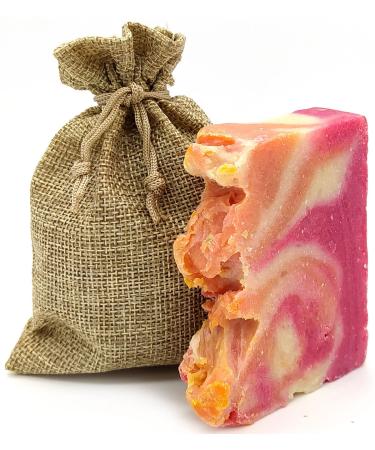 Buabi Natural Handmade Hand Soap Solid Biodegradable Tablet Zero Waste Vegan Jute Gift Bag 100g (AGUACATE)