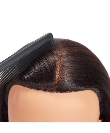 100% Human Hair Training Head 20-22 with Free Clamp - Natural Black | Ideal for Hair Styling Practice - Buy Online on GoSupps.com