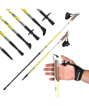 Nordic Walking Poles Premium - high quality - super light - selectable with carrying bag - Walking Sticks