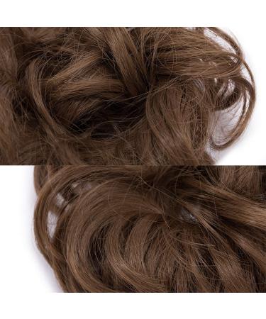 Buy Tess Hair Part Dutt - Light Brown Hair Tie & Wavy Knot Updos | Affordable 30g Hair Extensions for Women - Buy Online on GoSupps.com