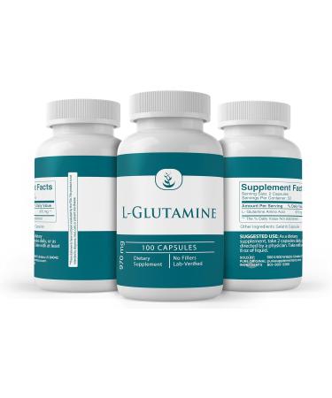 Pure Original Ingredients L-Glutamine - Non-GMO Gluten-Free Amino Acid Supplement (100 Capsules) - Naturally Sourced 1 Count - Buy Online on GoSupps.com