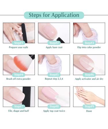 Unibouti Clear Dip Powder Nail Color 2.1oz - Nail Salon/DIY Refill Set - Buy Online on GoSupps.com