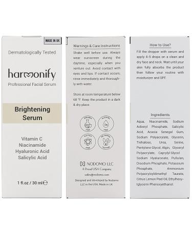 Hydrating Niacinamide with Salicylic Acid Serum for Face | Dark Spot Corrector & Plump Skin | 1 fl. oz Made in Europe - Buy Online on GoSupps.com