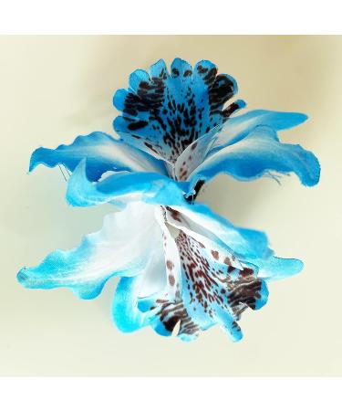 14 Pcs Orchid Plumeria Chiffon Flower Hair Clips - Multicolor Floral Barrettes for Women, Bridal Headpiece, Luau Tropical Wedding & Beach Party Decorations - Cute Hair Pins Accessory - Buy Online on GoSupps.com