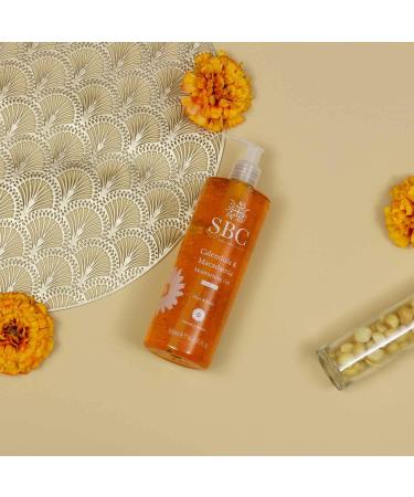 SBC Skincare Calendula & Macadamia Moisturising Gel - 500ml | Lightweight Face And Body Moisturiser For Dry Or Irritated Skin | Moisturising Body Lotion | Vegan Friendly - Buy Online on GoSupps.com