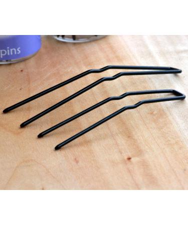 ROCST Black Professional Ballet U-Shaped Hair Pins for Woman Girl Buns 3 Inch 12 Pack - Black - Buy Online on GoSupps.com