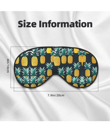 Pineapple Double-Sided Sleep Eye Mask | Soft Blindfold | Adjustable Strap | Block Out Light - Shop Now for Ultimate Comfort - Buy Online on GoSupps.com