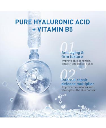 Hyaluronic Acid & B5 Serum - Dark Spot Remover for Face - Hyaluronic Acid Serum for Face for Hydrated - Anti Aging Serum Targets Fine Lines & Wrinkle - Firming and Plumping of Skin All Skin Types (B5) - Buy Online on GoSupps.com