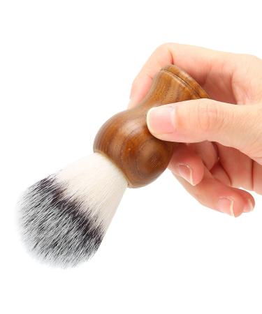 Portable Shaving Brush for Men | Professional Beard Shaving Brush with Wooden Handle | Ideal for Broken Hair - Buy Online on GoSupps.com