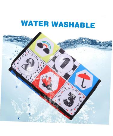 Ibasenice Zerrpiegel Fabric Book & Abdominal Mat with Mirror | Baby Belly Time Reflection Toy for 3-6 Months | Toddler Puzzle Toy - Buy Online on GoSupps.com