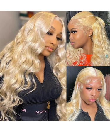12 Inch 613 Russian Blonde Body Wave Lace Frontal | HD Transparent Lace | Natural Hairline | 150% Density - Buy Online on GoSupps.com