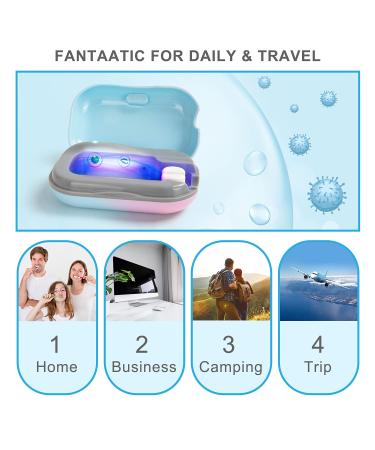 Taishan UV Sanitizer Toothbrush Case - Rechargeable Portable Mini Holder for All Electric & Manual Brushes - Safety Feature for Home & Travel - Buy Online on GoSupps.com