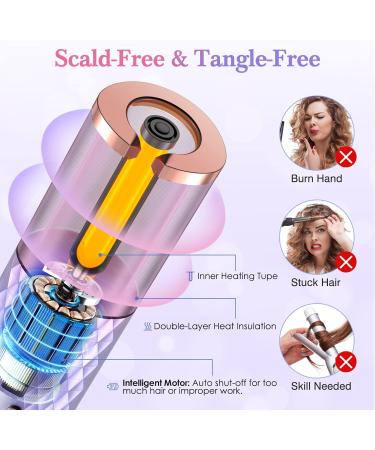 Shop Cordless Automatic Curling Iron - 6 Temps & Timers Rechargeable Scald-Free | International Shipping Available - Buy Online on GoSupps.com