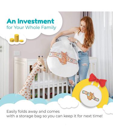 KangaKiddo Baby Crib Tent - Keep Baby Safe in Crib with Crib Net Cover - Buy Online on GoSupps.com