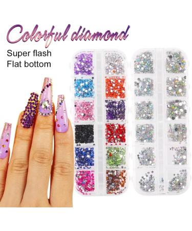 Acrylic Nail Kit Electric Nail Drill Set Nail Dryer Lamp Manicure Lamp Nails Rhinestones 3D Nail Art Stud Manicure Decoration with Gems for Nails Art - Buy Online on GoSupps.com