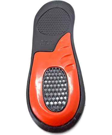 Mally Gel Insoles for Men and Women - Shock Absorption Orthotic Support - Black, Small 4-7 - Buy Online on GoSupps.com