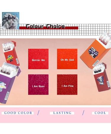 PASNOWFU 20 Pcs/Set Tattoo Lipstick Cotton Swab - Haze Red | Waterproof & Long-lasting Lip Stain for Easy Application - Buy Online on GoSupps.com