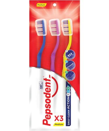 Pepsodent Toothpaste 75 ml Mixed Pack + 3 Toothbrushes (Pack of 3 x 75 ml) - Buy Online on GoSupps.com
