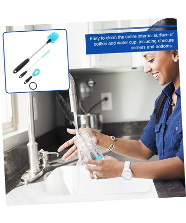Buy Pretyzoom 6 STK Water Bottle Cleaning Brush Set - Multi-Purpose Glass & Plastic Cleaner | Ideal for Home Use - Fast International Shipping - Buy Online on GoSupps.com