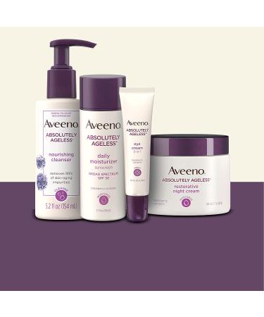 Aveeno Absolutely Ageless Nourishing Daily Facial Cleanser - Blackberry Extract - 5.2 fl. oz - Buy Online on GoSupps.com