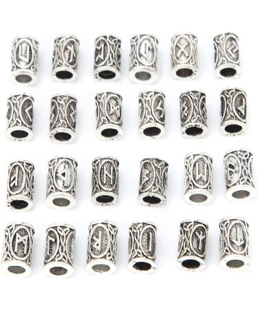 Perles de Cheveux pour Hommes 24pcs Perles de Dreadlock Hommes Perles de Barbe pour le Voyage pour le Salon - Buy Online on GoSupps.com