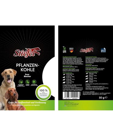 Stiefel Vegetable Charcoal for Dogs 100% Pure Vegetable Charcoal for Healthy Digestion Positive Effect on Metabolism 50 - Buy Online on GoSupps.com