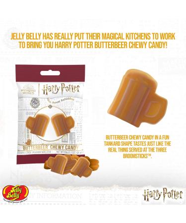  Jelly Belly Jelly Belly Butterbeer Chewy Candy Bag - Gluten Free Jelly - Dairy and Fat Free - Sweets for Children of All Ages 3 x 59 grams - Buy Online on GoSupps.com