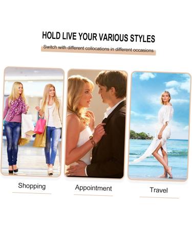 jojofuny 1pc Straw Shoulder Chest Bag Mini Belt Bag Summer Fanny Bag Simulation Straw Chest Bag Fashion 31x16x2cm Dark Brown - Buy Online on GoSupps.com