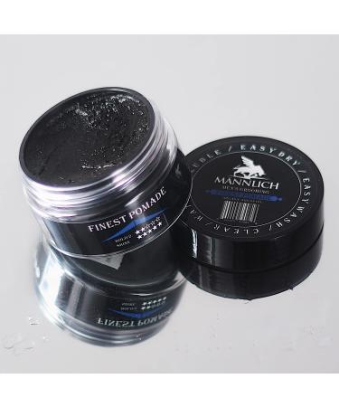 MANNLICH Hair Styling Finest Pomade for Men | Long-Lasting Hold | Lite Finish | Ideal For Short/Medium Thin/Thick Hair | Easy To Wash Out | 2.4 fl.oz