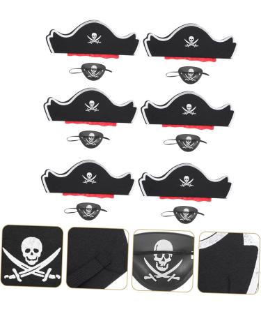 FRCOLOR 12 Sets Pirate Hair Blindfold Party Supplies Cosplay Costumes Pirate Cosplay Hat Pirate Captain Costume Cap Pirate Eye Patch Photo Props Halloween Pirate Costume Prom Suit Cloth - Buy Online on GoSupps.com