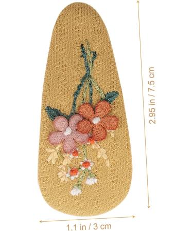 4 Pairs hairpin hair barrettes clip fabric flower hair clip toddler hair barrette wrapped hair barrettes kids accessories for girls cloth hair clips baby button vintage alloy - Buy Online on GoSupps.com