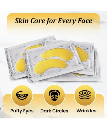 Beauty Golden Under Eye Patches - 20 Pairs Collagen Mask for Dark Circles & Puffy Eyes | Revitalizing Skin Care Treatment - Buy Online on GoSupps.com